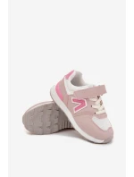 Dětské sportovní tenisky na suchý zip růžové Galisse