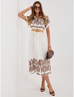 Šaty IR SK 2689 2.87 bílo-hnědá