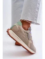 Dámské tenisky na platformě Memory Foam Big Star Platform Beige