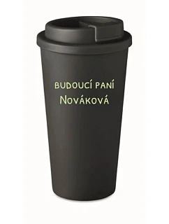 Personalizovaný cestovní termohrnek - budoucí paní