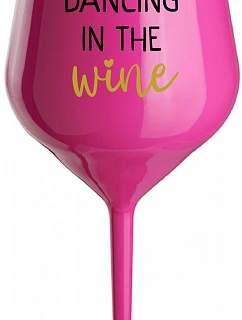DANCING IN THE WINE - růžový nerozbitný pohár na víno 470 ml