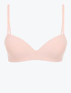 Dámská podprsenka Wireless Push-Up Bra Seductive Comfort 000QF6017E A4E broskvová - Calvin Klein