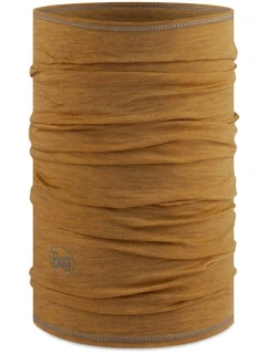 BUFF MERINO LIGHTWEIGHT SOLID MUSTARD-MUSTARD bandana -ONESIZ-Standardní provedení