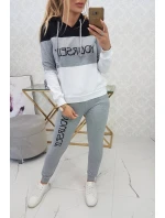 Sada s potiskem Sama černá+šedá