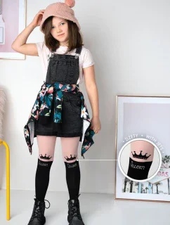 DÍVČÍ VZOROVANÉ PUNČOCHÁČE CHIARA DR 2302