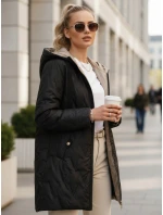 Dámská prošívaná přechodná bunda černá FashionStreet TY5562