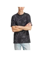Pánské bavlněné tričko adidas Adventure Allover Print Black stylové černé (IJ0711)