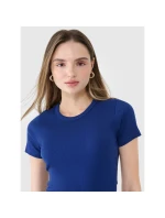 Dámské žebrované tričko 4F 4FWSS25TTSHF1968-30S