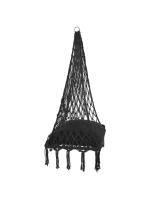 Závěsná sedačka DRAGON HAMMOCK 60x60x115 cm s polštářem DARK GREY