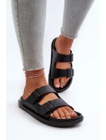 Dámské lehké pěnové pantofle s přezkami Big Star Black Dámské lehké pěnové pantofle s přezkami Big Star Black