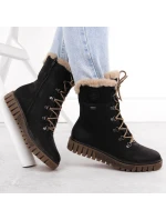 Rieker W Y3424-00 RKR745 boty s umělou kožešinou