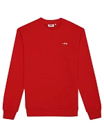 Pánská mikina Fila Leverano Regular Crew Sweatshirt červená FAM0876 30002 pánské