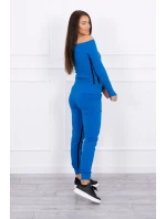 Sada s dvojitým lemováním chrpově modrá