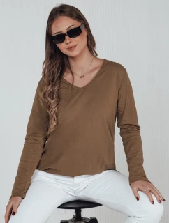 Dámská oversize halenka VAVLSTYLES plain camel FashionStreet RY2686