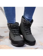 Zimní sněhové boty nepromokavé šedé DK