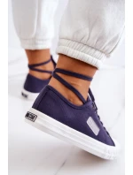 Klasické dámské tenisky BIG STAR JJ274494 námořnická modrá