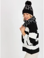 Tunelová šála AT KM CM 333 bílá a černá Tunelová šála AT KM CM 333 bílá a černá