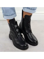 Dámská kotníková zateplená obuv W MR2501-4 JEZ454A Černá - Jezzi