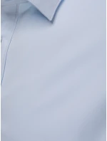 Pánská elegantní hladká modrá košile REGULAR FIT FashionStreet DX2687 Pánská elegantní hladká modrá košile REGULAR FIT FashionStreet DX2687