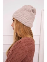Fleecová čepice Anna K238 béžová