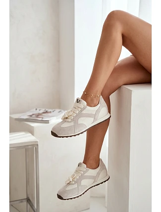 Semišové Dámské Tenisky Vinceza 86427 Šedé