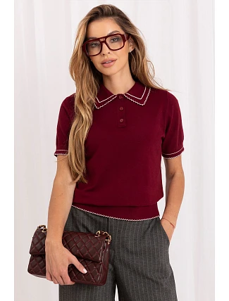 Svetr s krátkým rukávem model 230910 Italy Moda Svetr s krátkým rukávem model 230910 Italy Moda