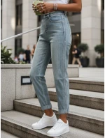 Dámské džíny mom fit s vysokým pasem světle modré FashionStreet UY2909