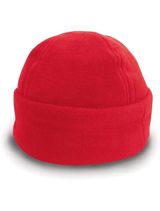 Result Headwear RC 141X Fleecová čepice s širokou manžetou 28.141X red