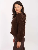 Jumper MI SW 0309.89 tmavě hnědý Jumper MI SW 0309.89 tmavě hnědý