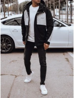 Pánská přechodná bunda do deště černá/šedá FashionStreet TX4916