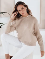 Dámský základní svetr DARMILA beige FashionStreet MY2507