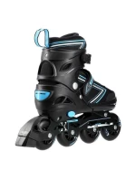 NILS EXTREME NH11912 A 2V1 BRUSLE ČERNÁ/MODRÁ VELIKOST S (31-34) S VYMĚNITELNÝMI HOKEJOVÝMI BRUSLEMI