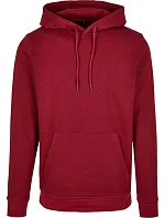 Build your Brand BB 001 Pánská mikina s kapucí 56.B001 burgundy