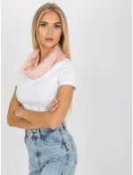 Dámská tunelová šála AT CH BF48181 světle růžová Dámská tunelová šála AT CH BF48181 světle růžová