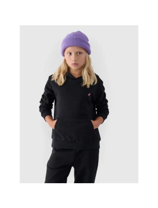 Dívčí nepruhovaná mikina s kapucí 4F Junior 4FJWMM00TSWSF1316-20S Dívčí nepruhovaná mikina s kapucí 4F Junior 4FJWMM00TSWSF1316-20S