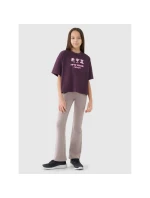 Dívčí oversize top s potiskem 4F 4FJRSS25TTSHF2587-50S