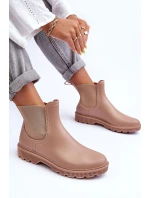 Dámské matné gumáky Bežové Helinca