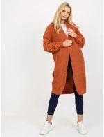 Dámský svetr LO SW LK 3001 kardigan.82P tmavě oranžový Dámský svetr LO SW LK 3001 kardigan.82P tmavě oranžový