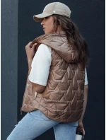 Dámská prošívaná vesta NICOLAS zlatá FashionStreet TY4464