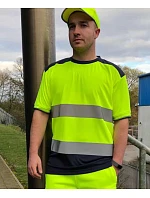 Yoko HVJ 400 Hi-Vis Tričko 79.J400 hi vis orange/navy
