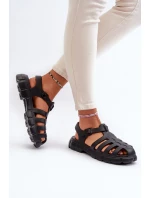 Dámské pěnové sandály římské černé Gasaria