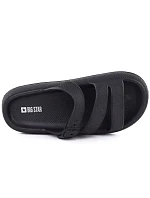 Dámské sportovní žabky na tlusté bazénové podrážce černé Big Star TT274A037