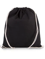Kimood KI 0147 Sportovní vak z bio bavlny 19.0147 black Kimood KI 0147 Sportovní vak z bio bavlny 19.0147 black