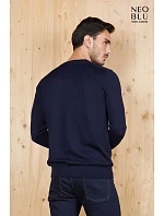 NEOBLU Sullivan Men Pánský svetr s výstřihem do V 24.3987 night blue NEOBLU Sullivan Men Pánský svetr s výstřihem do V 24.3987 night blue