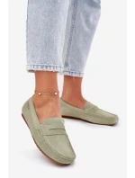 Dámské Semišové Mokasíny Big Star RR274945 Zelené
