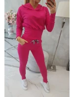 Komplet z szerokimi ściągaczami fuksja Komplet z szerokimi ściągaczami fuksja