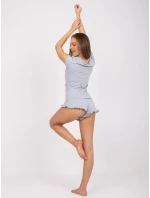 Pyžamo RV PI 7683.58 světle šedá