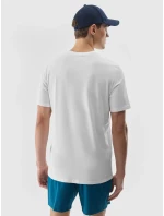 Pánské tričko s potiskem 4F - bílé Pánské tričko s potiskem 4F - bílé