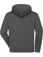 Daiber JN 839 Prac. mikina z bio bavlny, kapuce, "1/4" zip 02.0839 dark melange Daiber JN 839 Prac. mikina z bio bavlny, kapuce, "1/4" zip 02.0839 dark melange