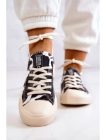 Dámské Materiál Sneakers Camo BIG STAR JJ274237 Bílo-šedé